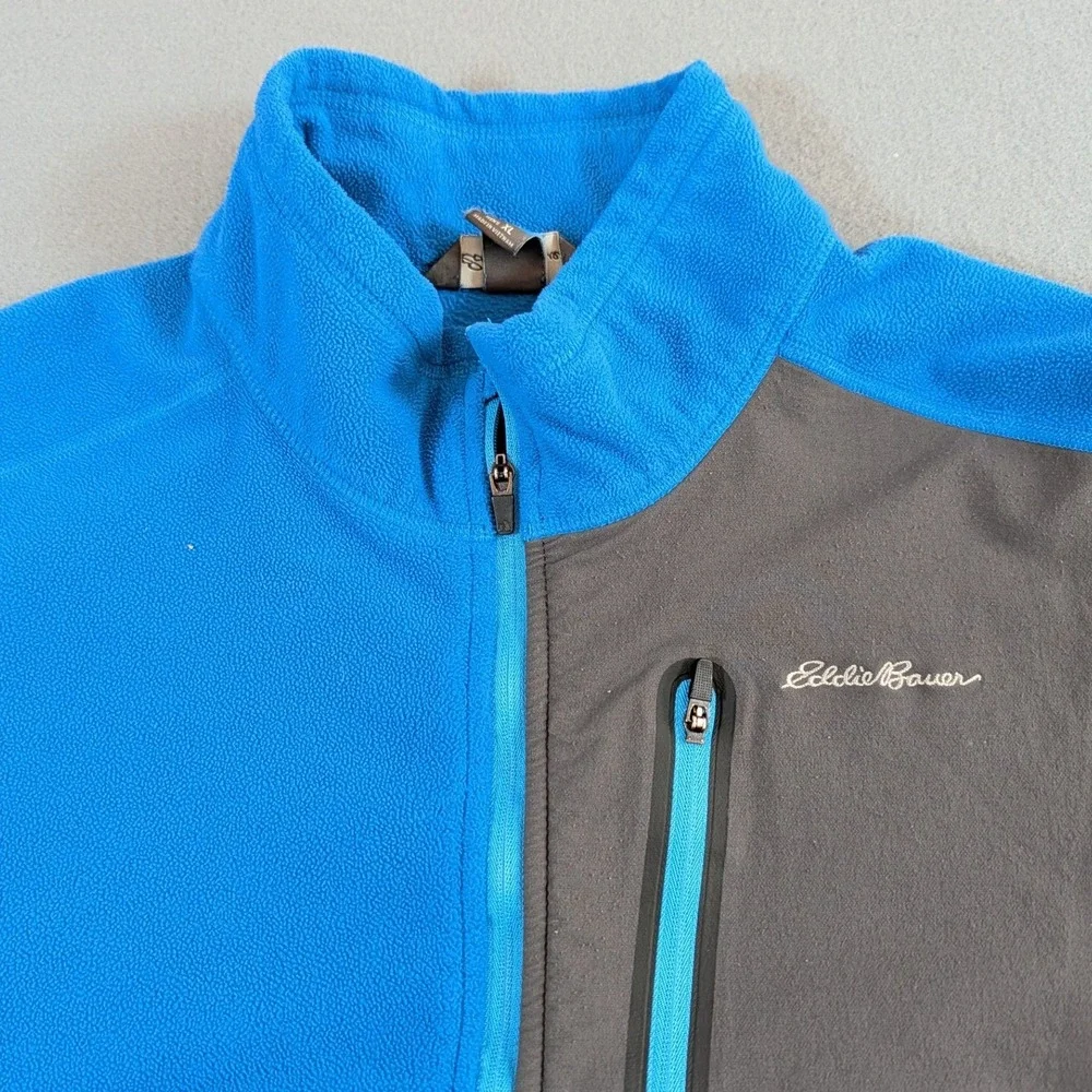 Eddie‎ Bauer First Ascent Mens Size XL Fleece 1/4 Zip Pullover Jacket Outdoor